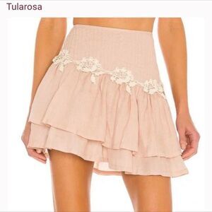 Tularosa Women's Cream and Tan Skirt